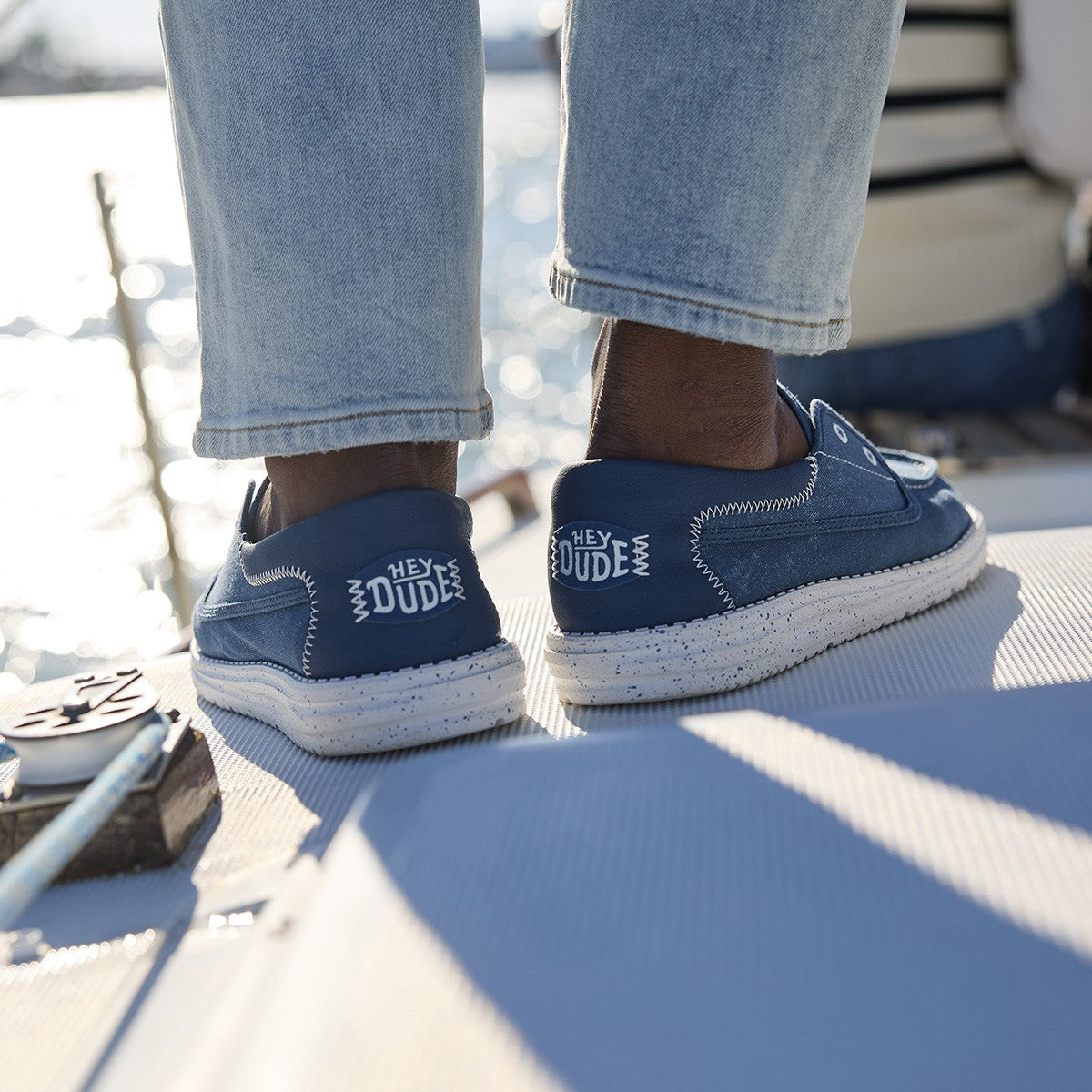 HEY DUDE HD.45141 WALLY CRU STRETCH CANVAS 775 tela+ette 4ZL