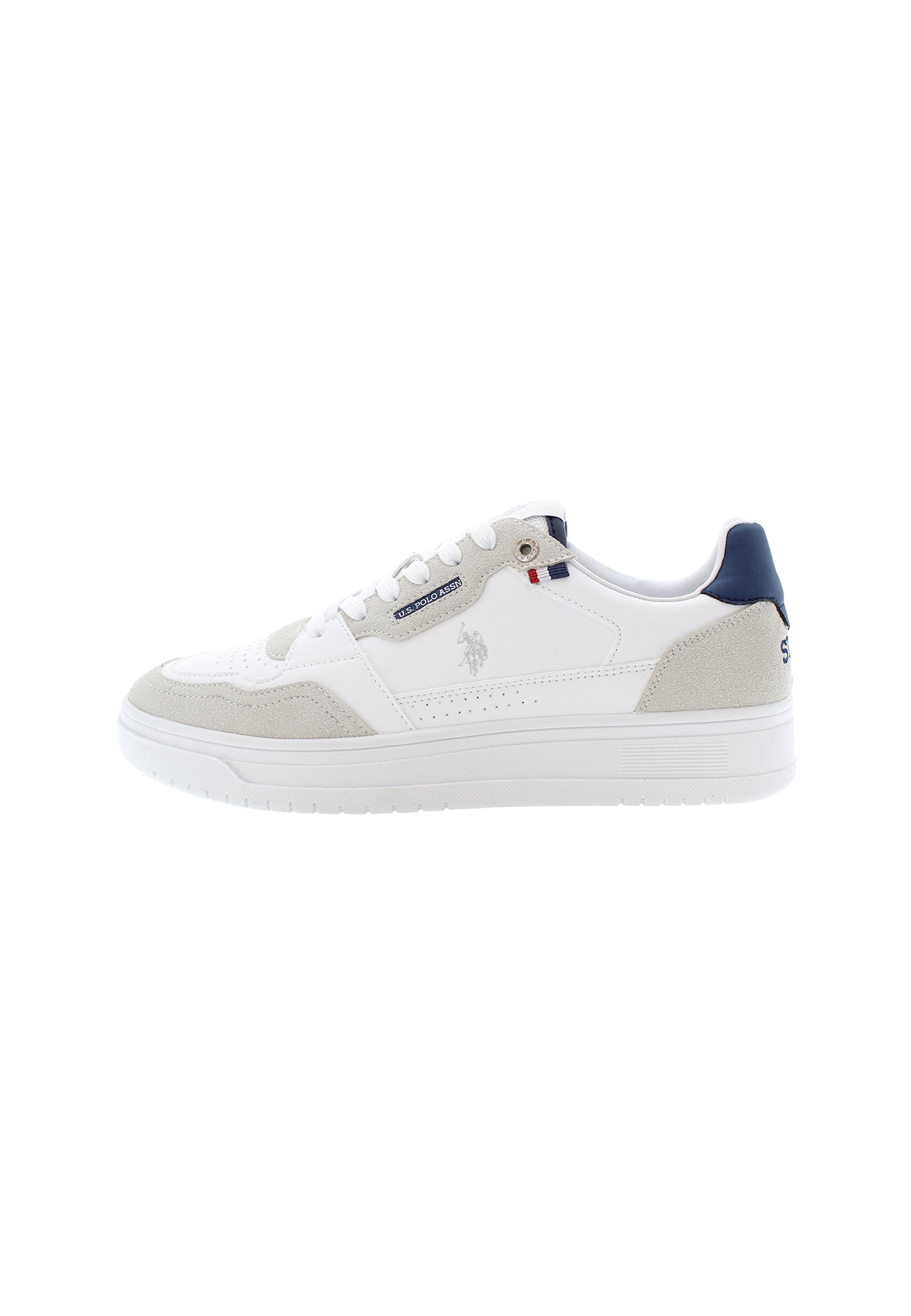 US POLO ASSN KOSMO006A 112 pelle+bianco-blu WHI-DBL