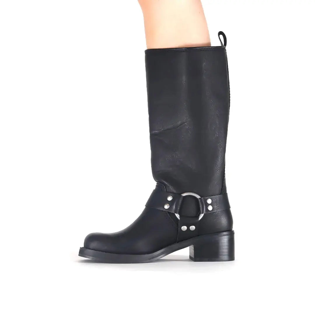 STEVE MADDEN EASTERN 111 pelle+nero