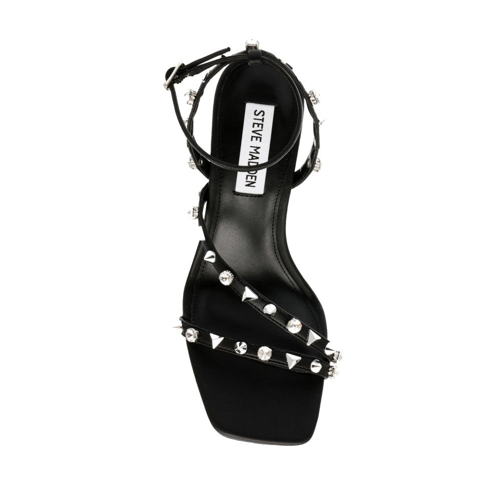 STEVE MADDEN GLITZED BLACK SILVER