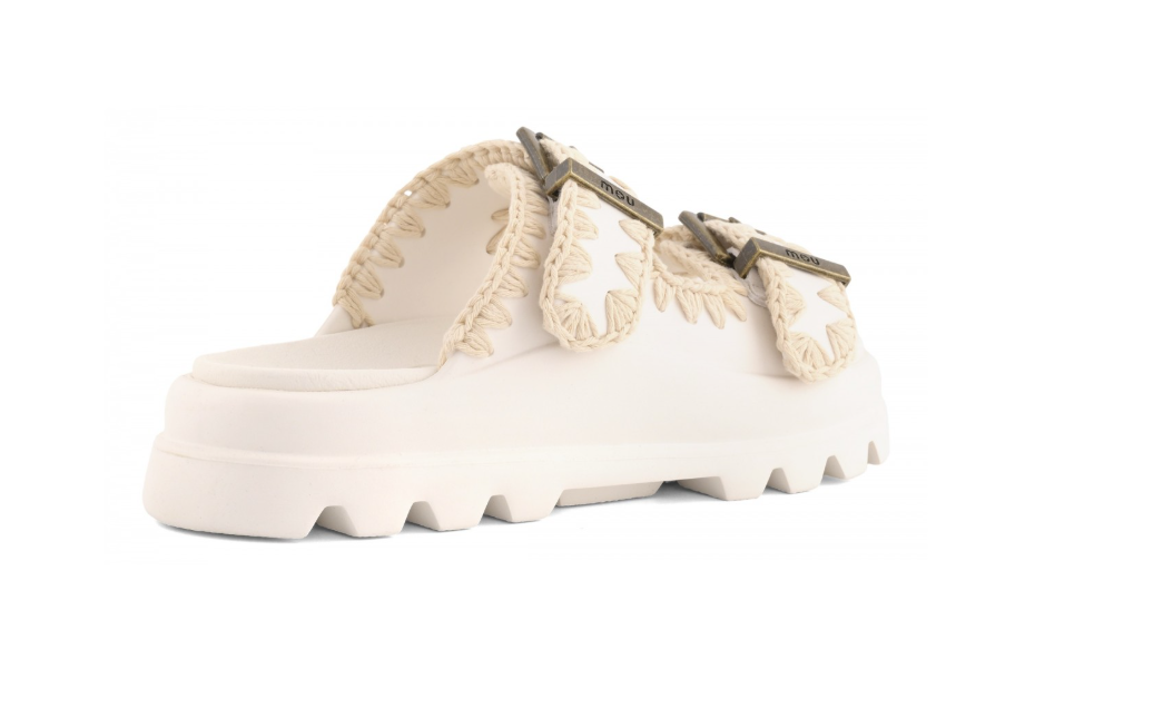 MOU 661001N EVA ONE-PIECE SLIDE TWO-BUCKLE 552 sint+bianco WHI