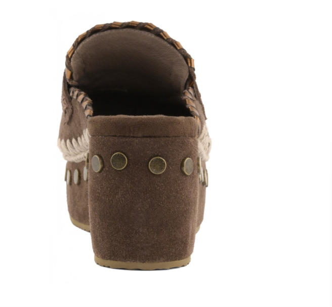 MOU 611004A CLOG LEATHER OVERSTITCHING 334 scam+moro DPB