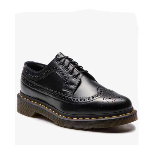 DR. MARTENS 3989 YS CUCITURA GIALLA 111 pelle lucido+nero 22210001
