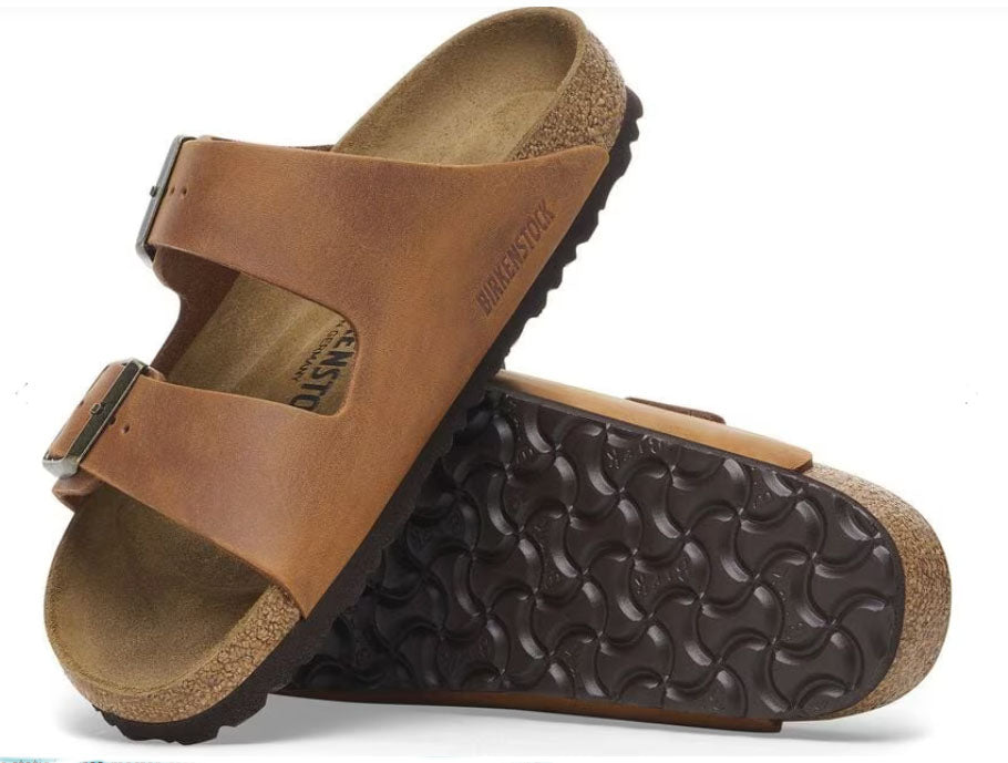 BIRKENSTOCK ARIZONA OILED LEATHER 224 nabuk+cuoio 1028401