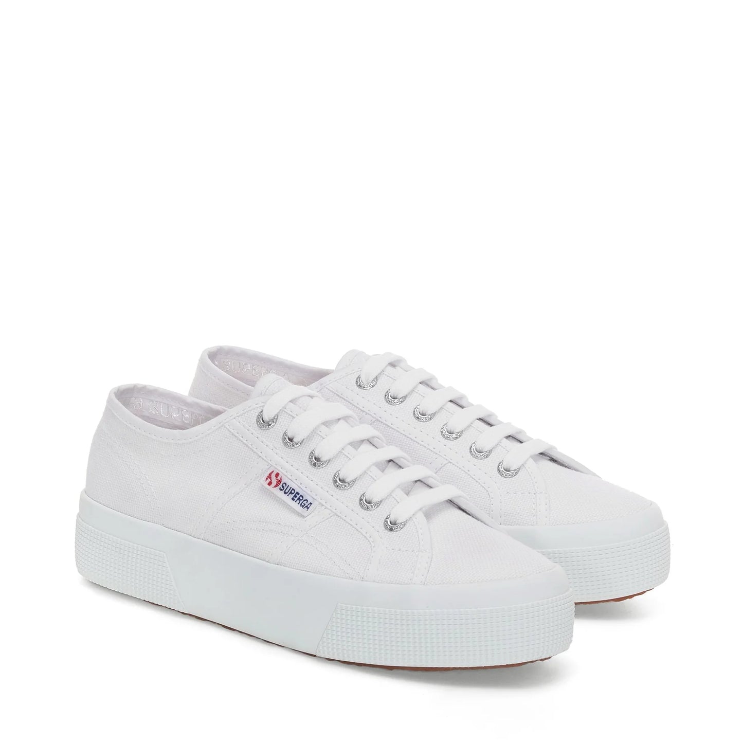 SUPERGA S21384W 2740-PLATFORM 772 tela+bianco 901