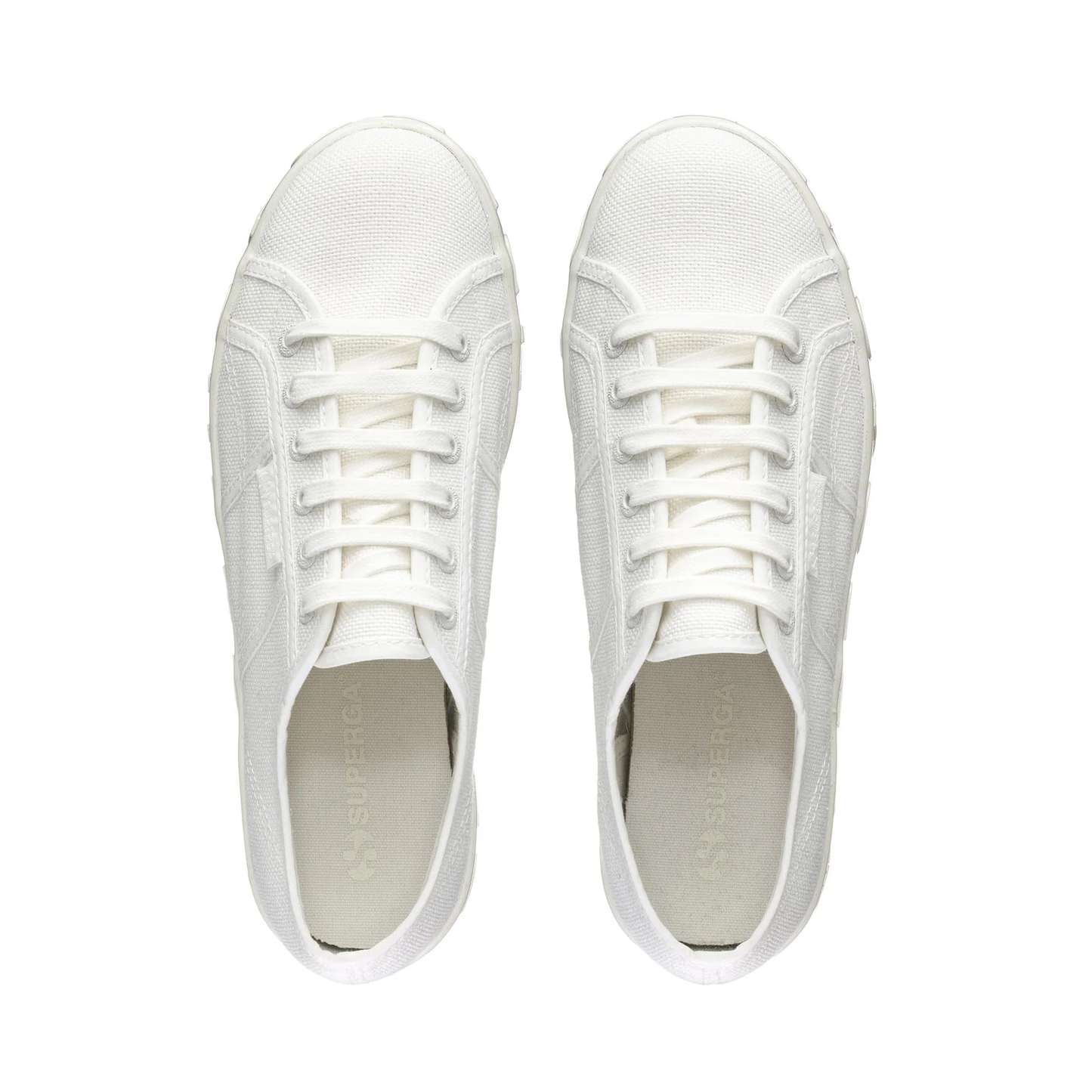 SUPERGA S8116SW 2790-SHINY 3D LETTERING AB7 TOTAL WHITE AVOR