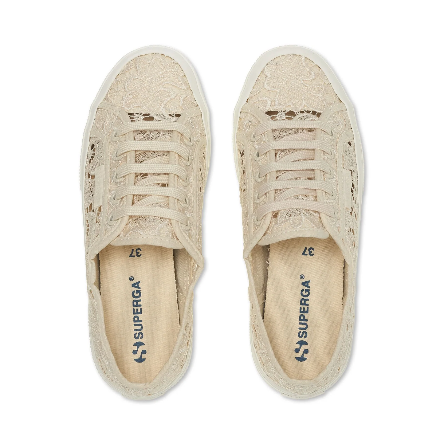 SUPERGA S81219W 2750-MACRAME A07 BEIGE LT EGGSHEL