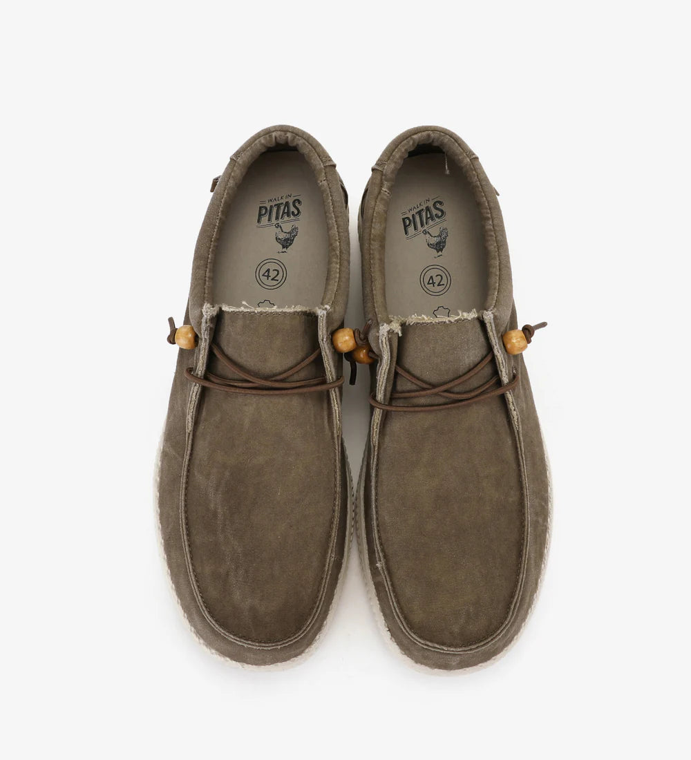 PITAS WALLABI CANVAS WASHED WP150-W10-WLW 774 tela+marr TAUPE