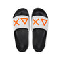 SUN68 X33151 SLIPPERS LOGO 01 BIANCO