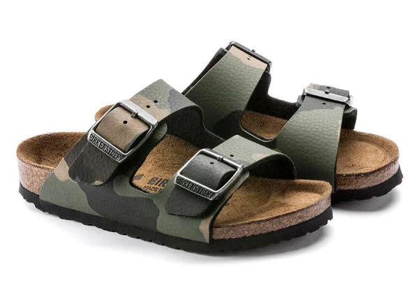 BIRKENSTOCK ARIZONA KIDS BIRKO FLOR - BIRKIBUC 668 stamp+verde 1017374