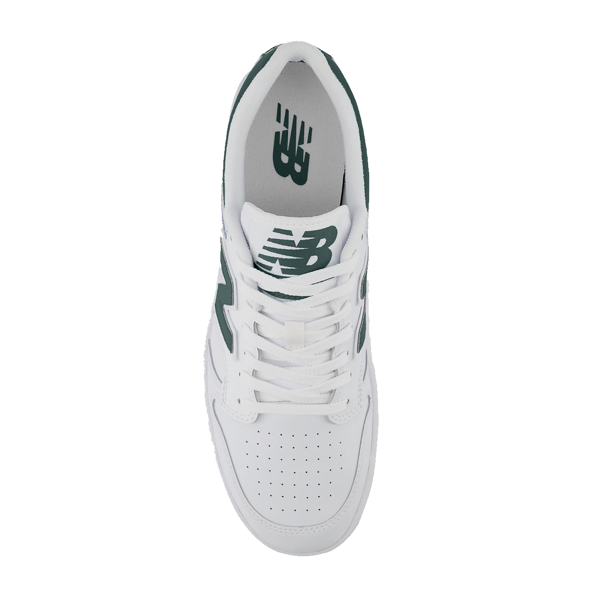 NEW BALANCE BB480 112 pelle+bianco-verde LNG