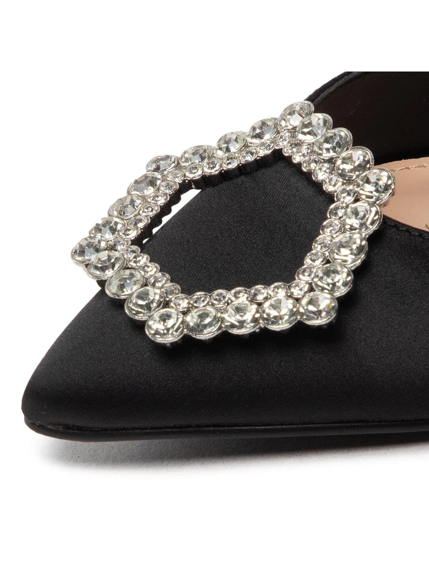 STEVE MADDEN VIABLE BLACK SATIN