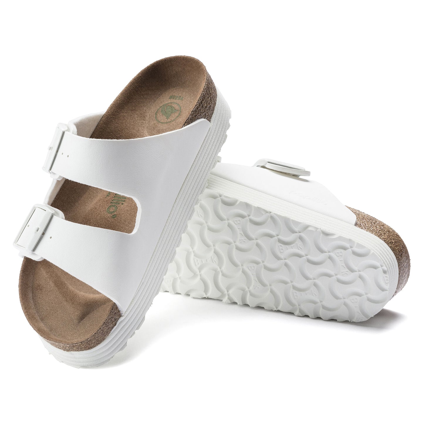 BIRKEN ARIZONA GROOVED VEGAN 1018581 WHITE