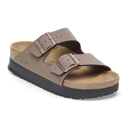 BIRKENSTOCK ARIZONA PLATFORM VEGAN BIRKO FLOR 224 nabuk+moro 1027417