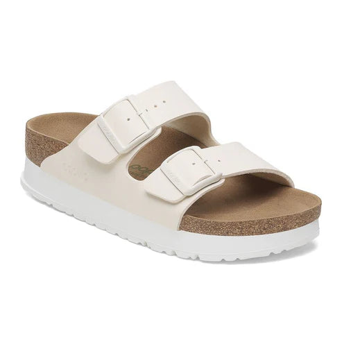 BIRKENSTOCK ARIZONA PLATFORM VEGAN BIRKO FLOR 112 pelle+panna 1029127