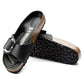 BIRKENSTOCK MADRID BIG BUCKLE OILED LEATHER 111 pelle+nero 1006523