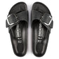 BIRKENSTOCK MADRID BIG BUCKLE OILED LEATHER 111 pelle+nero 1006523