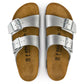 BIRKENSTOCK ARIZONA BASICO BIRKO FLOR 118 pelle+argen 1012283