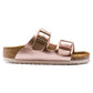 BIRKENSTOCK ARIZONA KIDS BIRKO FLOR - BIRKIBUC 118 pelle+rame 1012478