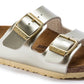 BIRKENSTOCK ARIZONA KIDS BIRKO FLOR - BIRKIBUC 1014841 GOLD METALLIC