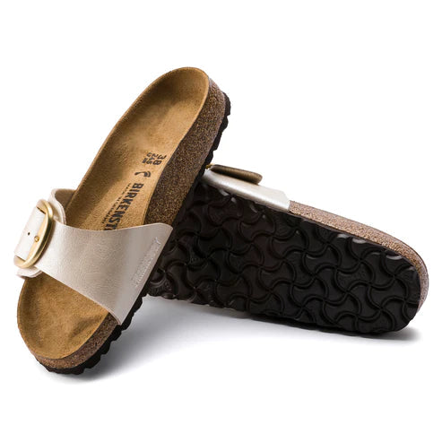 BIRKENSTOCK MADRID BIG BUCKLE BIRKO FLOR 112 pelle+bianco 1015279