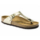 BIRKENSTOCK GIZEH BASICO BIRKO FLOR 118 pelle+oro 1016108