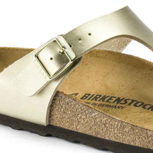 BIRKENSTOCK GIZEH BASICO BIRKO FLOR 118 pelle+oro 1016108