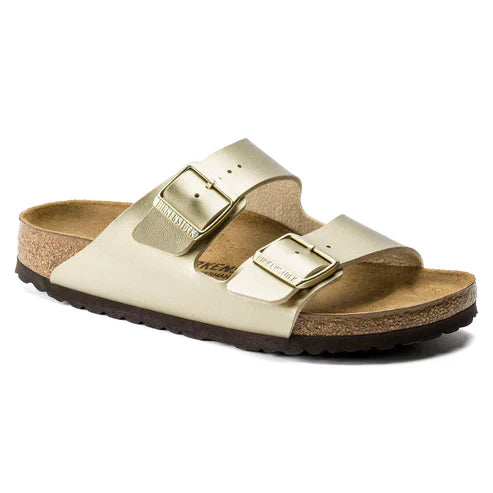 BIRKENSTOCK ARIZONA BASICO BIRKO FLOR 118 pelle+oro 1016111