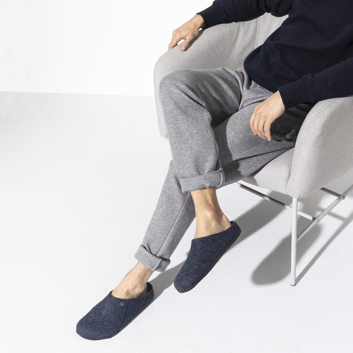 BIRKENSTOCK ZERMATT WOOL FELT 775 tela+blu 1017519