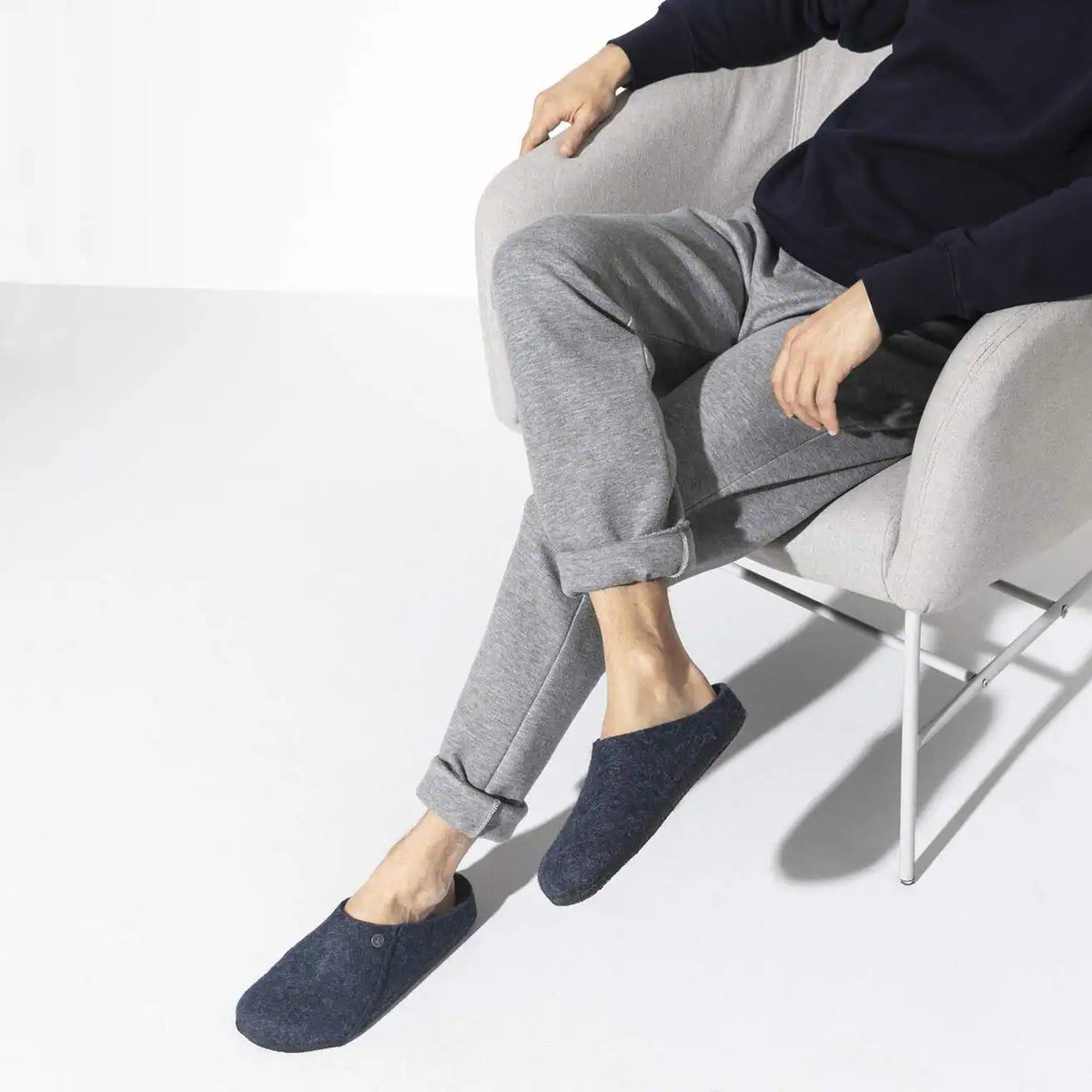 BIRKENSTOCK ZERMATT WOOL FELT 775 tela+blu 1017523