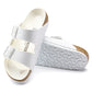 BIRKENSTOCK ARIZONA TRIPLES BIRKO FLOR 112 pelle+bianco 1019046