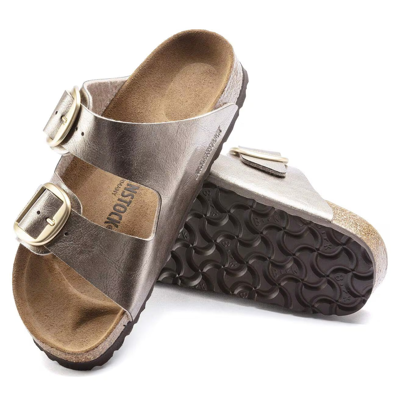 BIRKENSTOCK ARIZONA BIG BUCKLE BIRKO FLOR - BIRKIBUC 113 pelle+beige 1020882