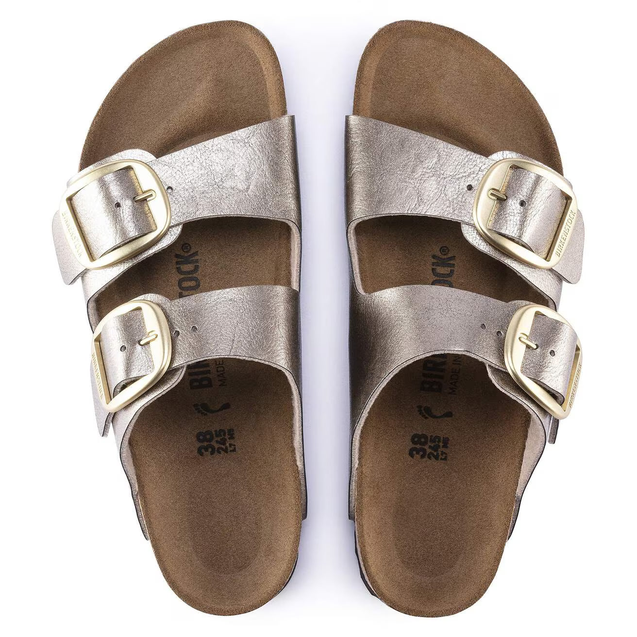 BIRKENSTOCK ARIZONA BIG BUCKLE BIRKO FLOR - BIRKIBUC 113 pelle+beige 1020882
