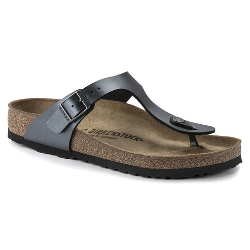 BIRKENSTOCK GIZEH BASICO BIRKO FLOR 111 pelle+nero 1021428