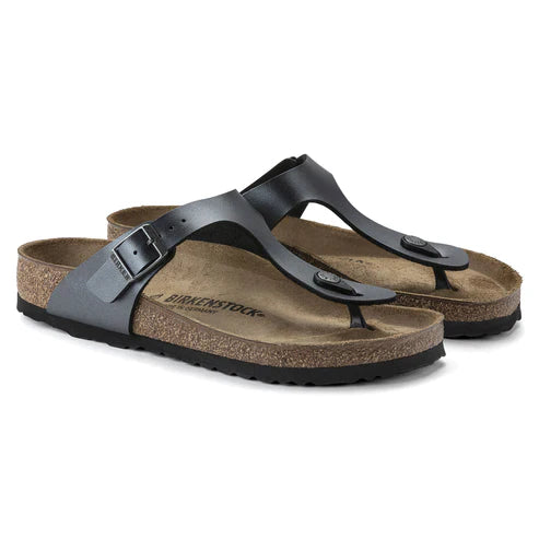 BIRKENSTOCK GIZEH BASICO BIRKO FLOR 111 pelle+nero 1021428