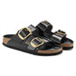 BIRKENSTOCK ARIZONA BIG BUCKLE SHINE NATURAL LEATHER 1021476 BLACK