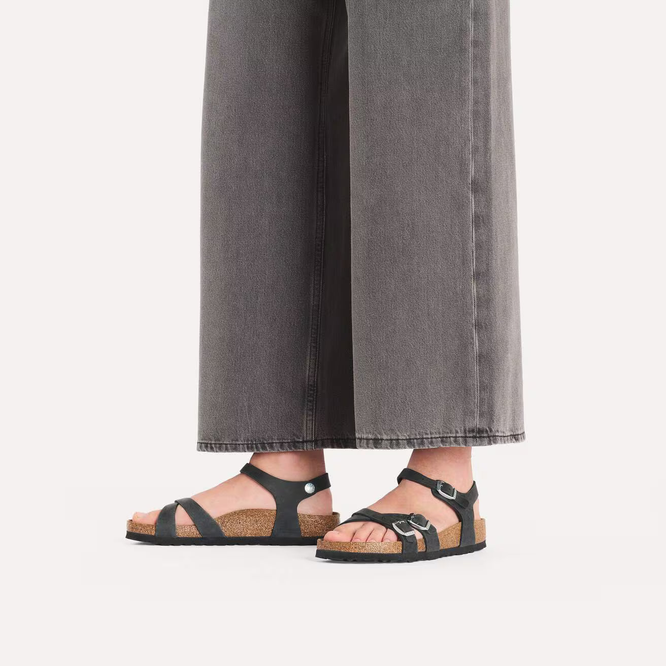 BIRKENSTOCK KUMBA WAXY LEATHER 111 pelle+nero 1021487