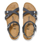 BIRKENSTOCK KUMBA WAXY LEATHER 111 pelle+nero 1021487