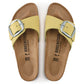 BIRKENSTOCK MADRID BIG BUCKLE NUBUCK LEATHER 228 nabuk+giallo 1022175