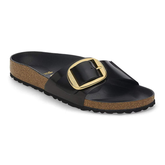BIRKENSTOCK MADRID BIG BUCKLE BIRKO FLOR 111 pelle+nero 1015315