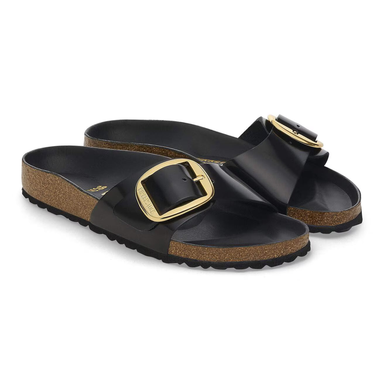 BIRKENSTOCK MADRID BIG BUCKLE BIRKO FLOR 111 pelle+nero 1015315