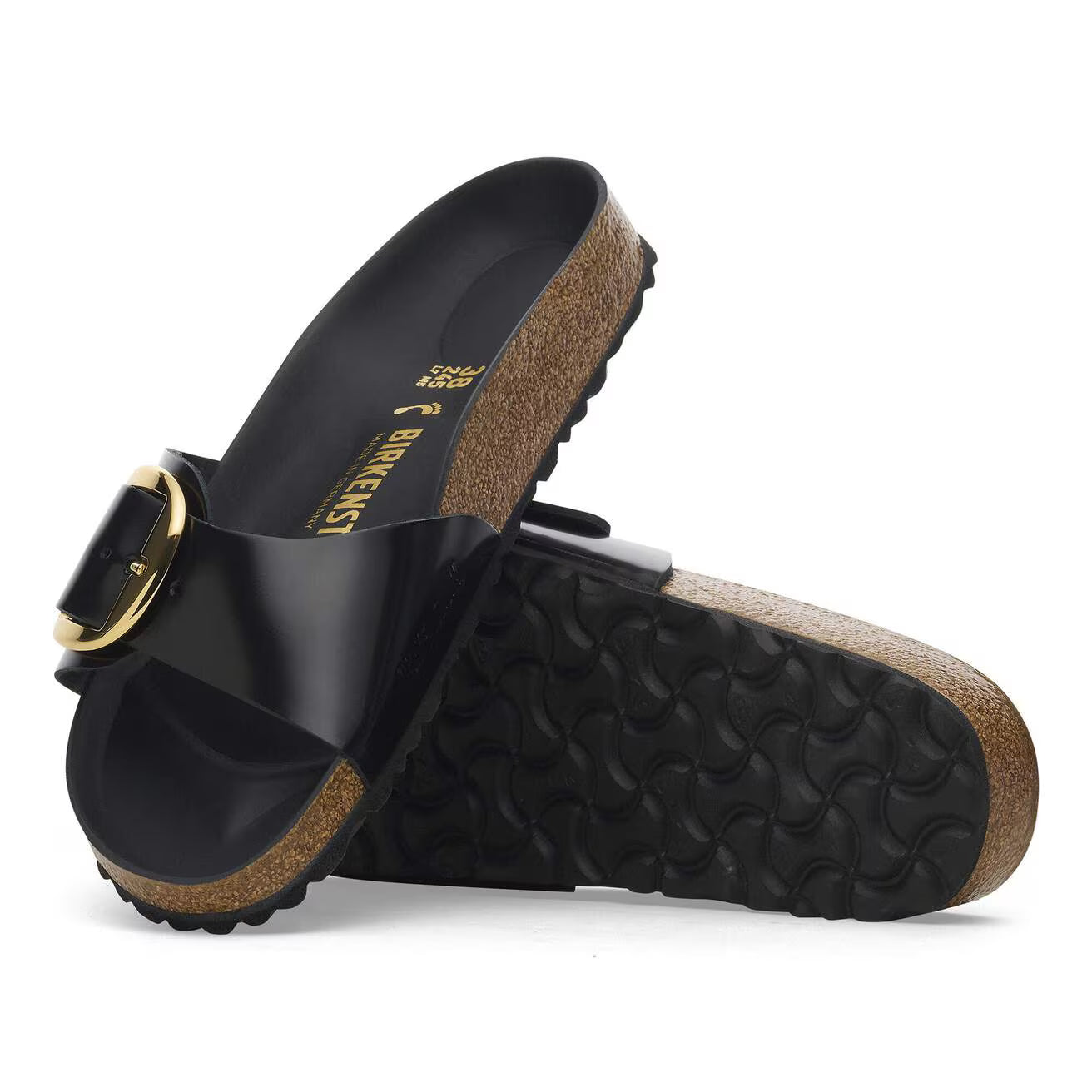 BIRKENSTOCK MADRID BIG BUCKLE BIRKO FLOR 111 pelle+nero 1015315