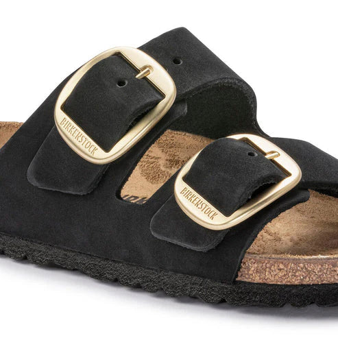 BIRKENSTOCK ARIZONA BIG BUCKLE NUBUCK LEATHER 221 nabuk+nero 1023290