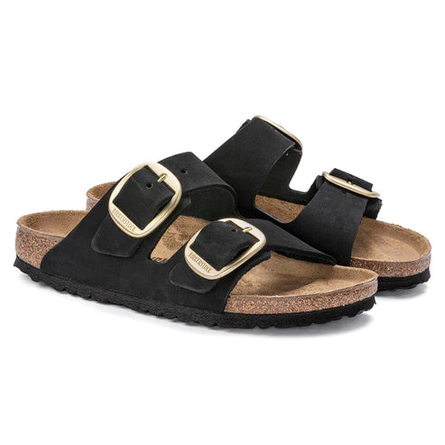 BIRKENSTOCK ARIZONA BIG BUCKLE NUBUCK LEATHER 221 nabuk+nero 1023290