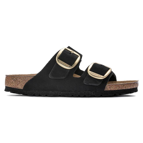 BIRKENSTOCK ARIZONA BIG BUCKLE NUBUCK LEATHER 221 nabuk+nero 1023290