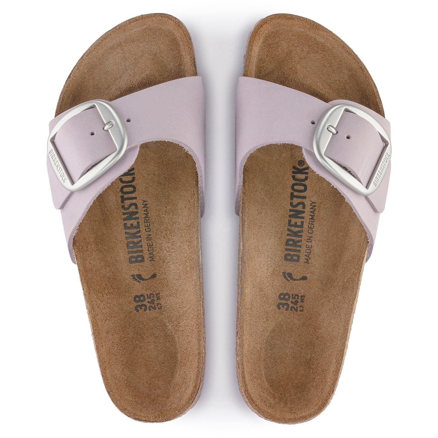 BIRKENSTOCK MADRID BIG BUCKLE NUBUCK LEATHER 1023395 YOMO LILAC