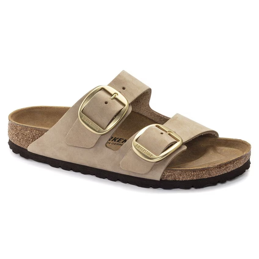 BIRKENSTOCK ARIZONA BIG BUCKLE NUBUCK LEATHER 223 nabuk+beige 1024064