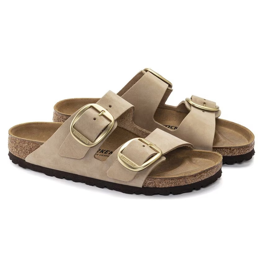 BIRKENSTOCK ARIZONA BIG BUCKLE NUBUCK LEATHER 223 nabuk+beige 1024064