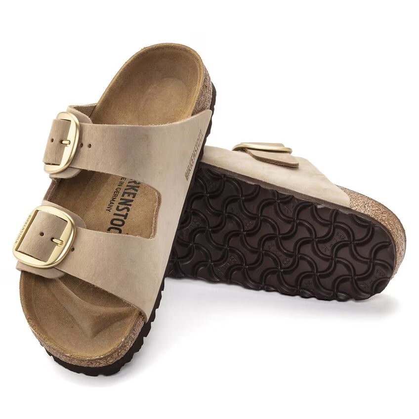 BIRKENSTOCK ARIZONA BIG BUCKLE NUBUCK LEATHER 223 nabuk+beige 1024064