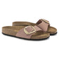 BIRKENSTOCK MADRID BIG BUCKLE NUBUCK LEATHER 1024039 OLD ROSE